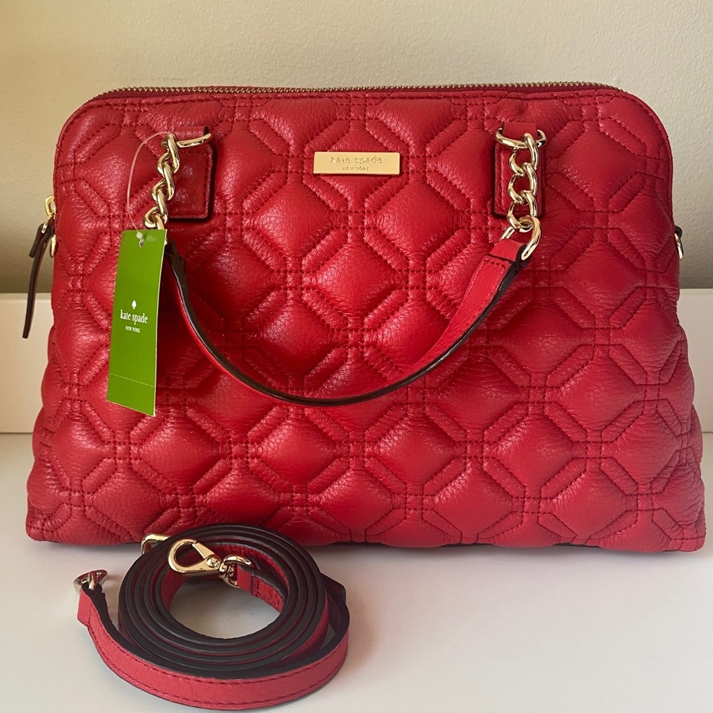 NWT Kate Spade Crossbody Bag in Geranium Red